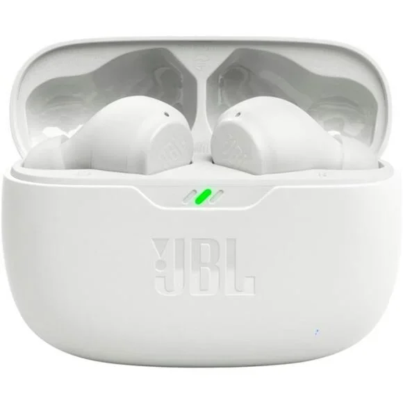 JBL Vibe Beam Wireless Earbuds Bluetooth 5.2 Deep Bass Waterproof White